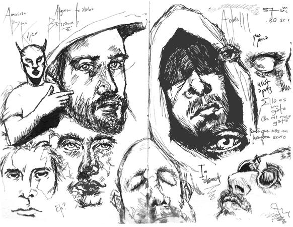 Ilustración con tinta Ilustración con tinta